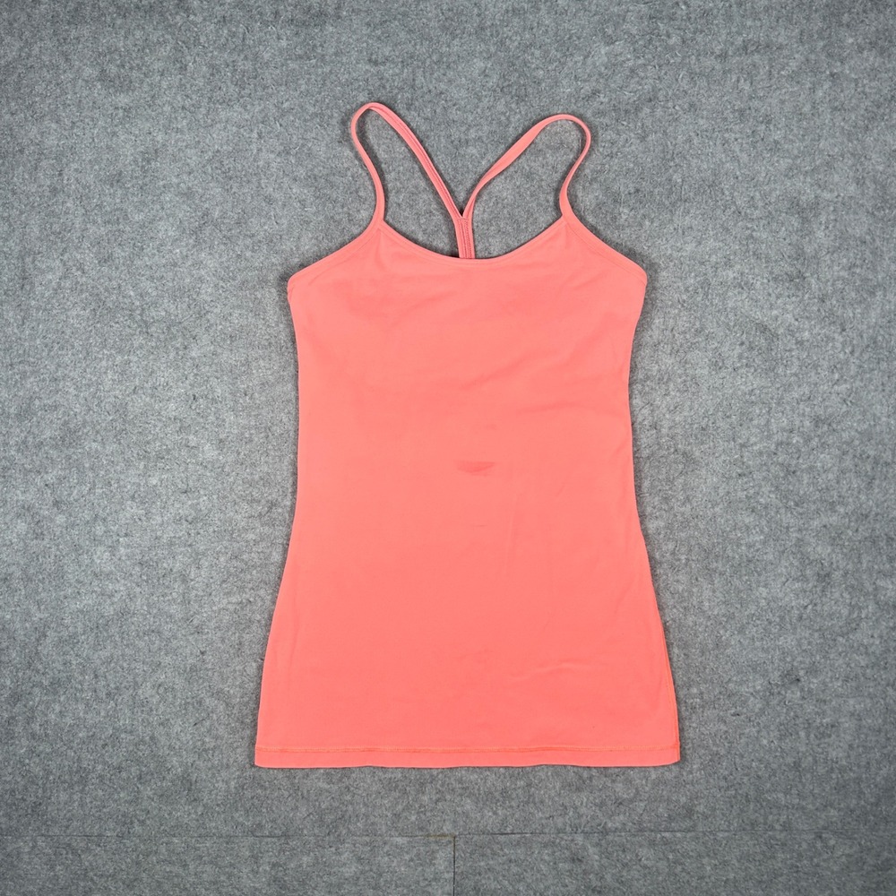 Lululemon Athletica Tank Top Womens 4 Coral Power Y Racerback Activewear‎ Yoga